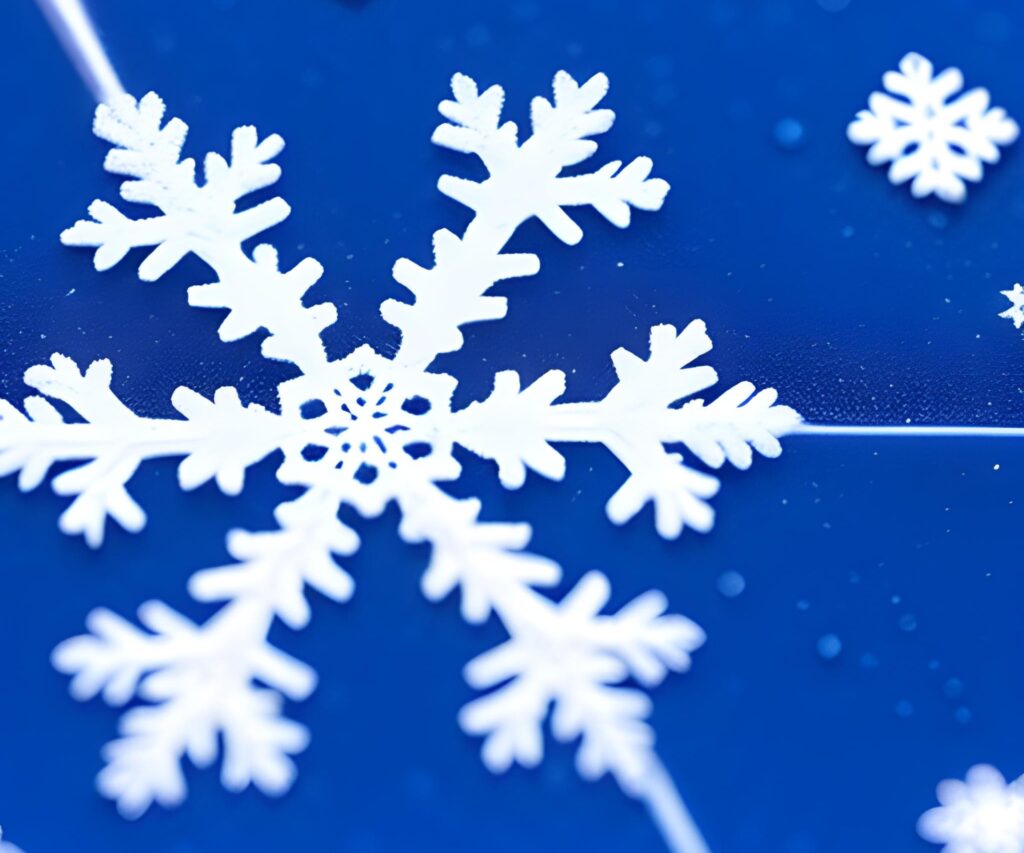 A microscopic view of a snowflake, highlighting its geometric beauty - AI Art Prompt Ideas