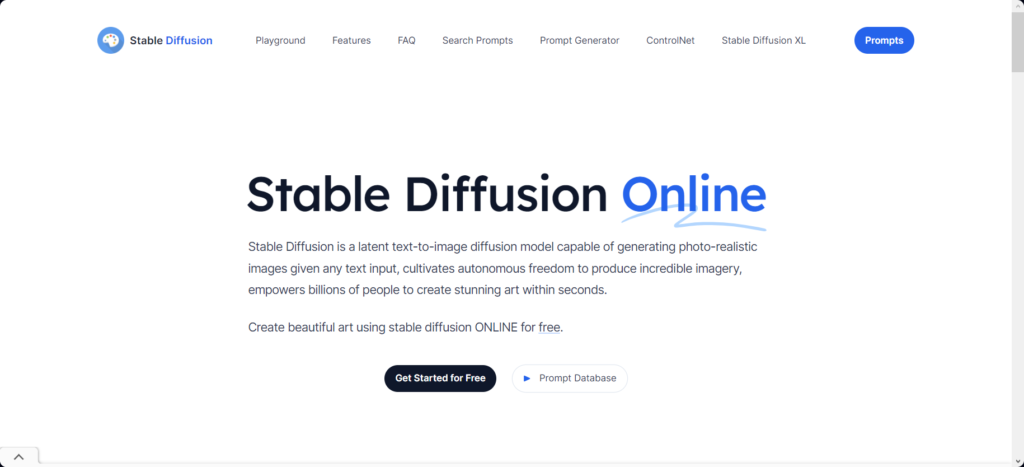 Stable Diffusion Homepage